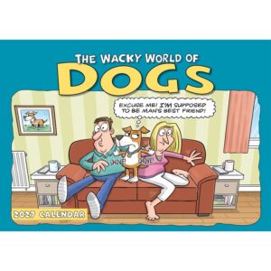 Wacky World of Dogs A4 Calendar 2027