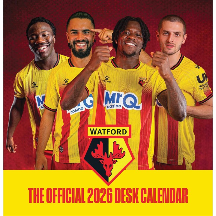Watford FC Easel Desk Calendar 2026