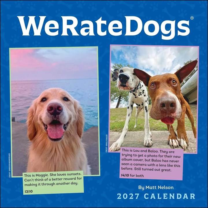 We Rate Dogs Calendar 2027
