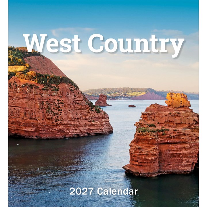 West Country Mini Easel Desk Calendar 2027