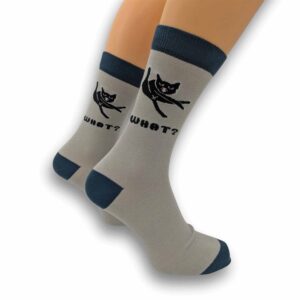 What? Cleaning Cat Socks - Size 7 - 11