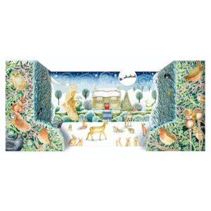 Winter Cottage 3D Freestanding Traditional Advent Calendar