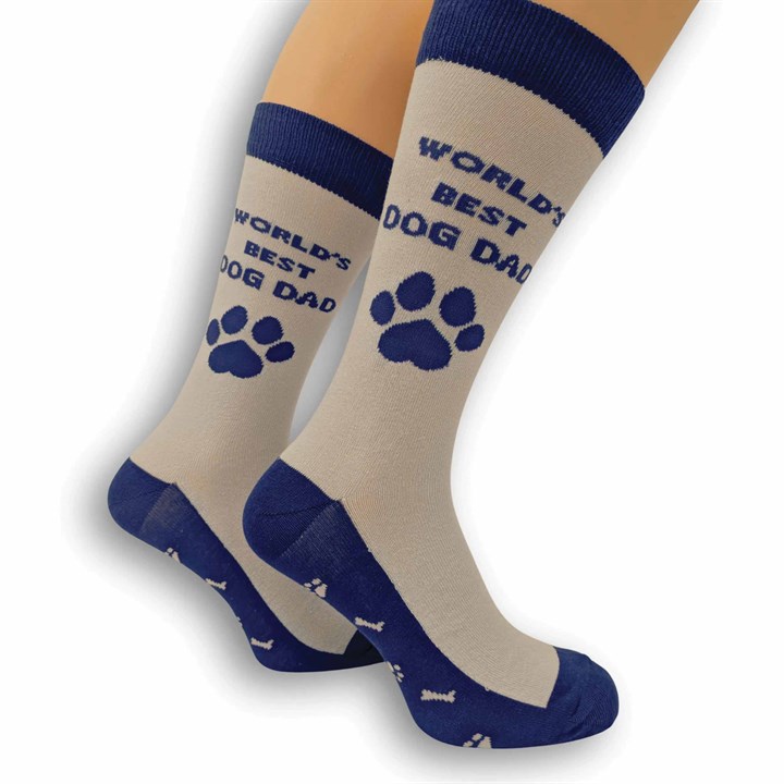 Worlds Best Dog Dad Socks - Size 7 - 11