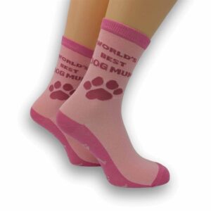 Worlds Best Dog Mum Socks - Size 4 - 8