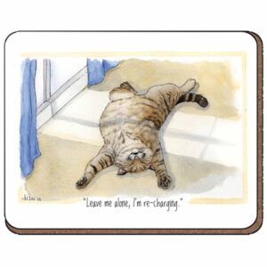 Alison's Animals Recharging Cat Coaster