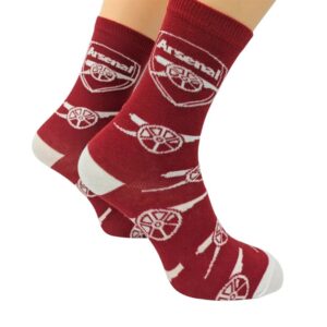 Arsenal FC Cannon Repeat Print Socks - Size 4 - 6