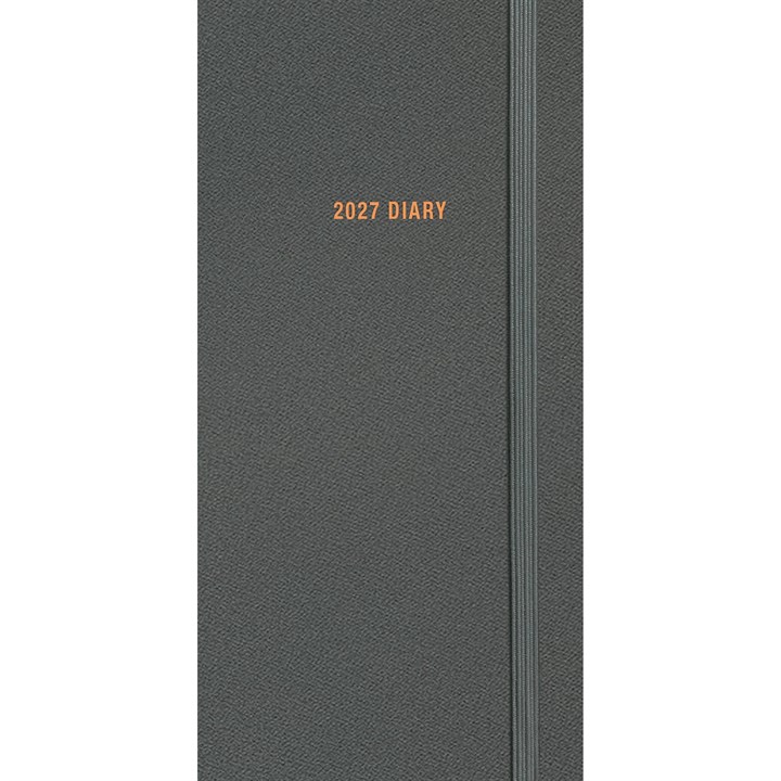 Charcoal Slim Diary 2027