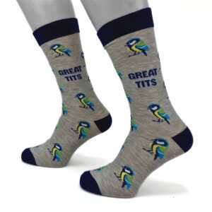 Great Tits Socks - Size 7 - 11