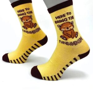 Here to Bring the Pandamonium Socks - Size 4 - 8