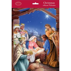Traditional Nativity Scene Portrait Advent Calendar