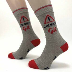 Warning Grumpy Git Socks - Size 7 - 11