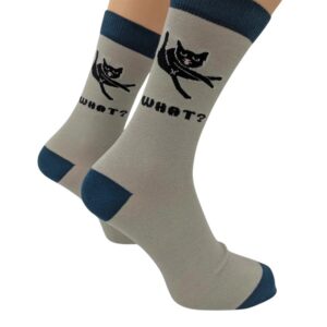 What? Cleaning Cat Socks - Size 7 - 11
