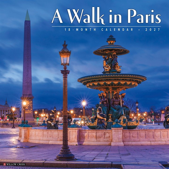 A Walk In Paris Calendar 2027