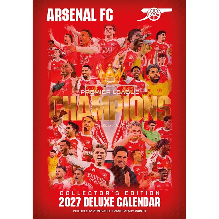 Arsenal FC Collector's Edition A3 Calendar for 2027