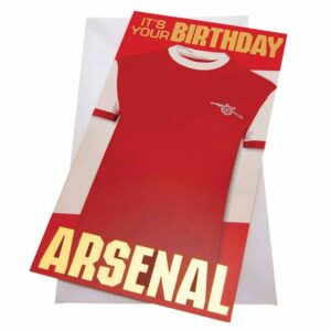 Arsenal FC Football Shirt Birthday Card
