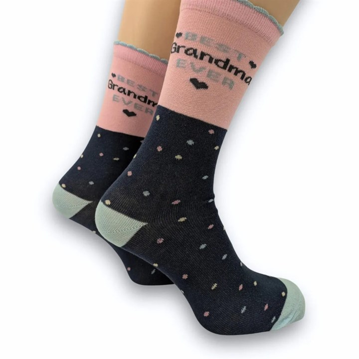 Best Grandma Ever Socks - Size 4 - 8