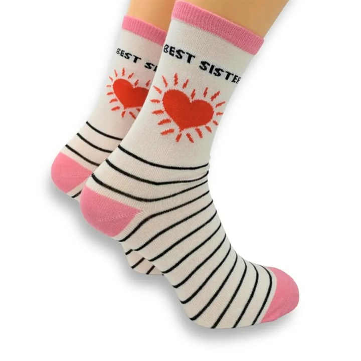 Best Sister Socks - Size 4 - 8