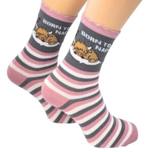Born to Nap Socks - Size 4 - 8