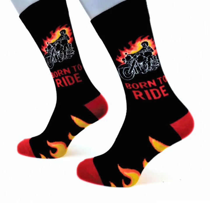 Born to Ride Socks - Size 7 - 11