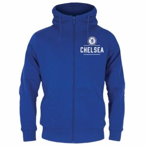 Chelsea FC Adult Blue Zip Hoodie Large