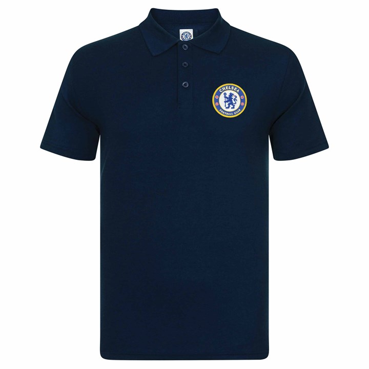 Chelsea FC Adult Navy Polo Shirt Small