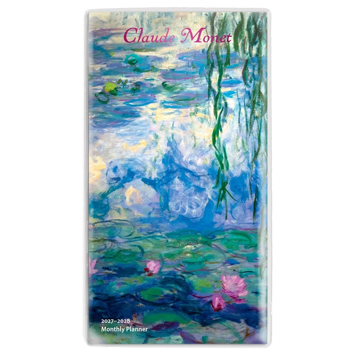 Claude Monet Slim Monthly Diary 2027 - 2028