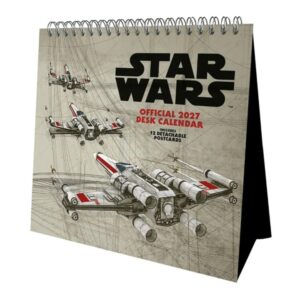 Disney Star Wars Easel Desk Calendar 2027