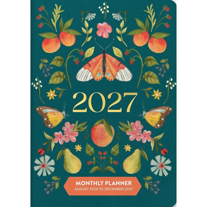 Fruit & Flora Monthly Pocket Diary 2026 - 2027