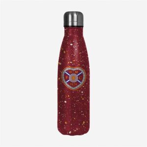 Hearts FC Paint Splatter Water Bottle