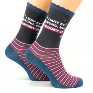 I May Be Wrong But I Doubt It Socks - Size 4 - 8