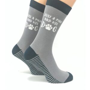 Just A Man and His Dog Socks - Size 7 - 11