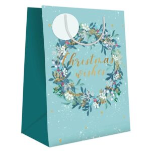 Large Christmas Wreath Gift Bag