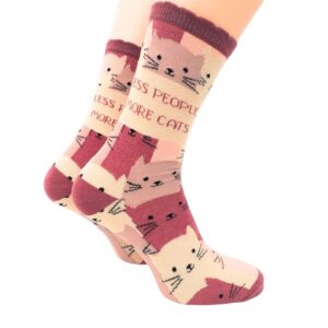 Less People More Cats Socks - Size 4 - 8