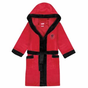 Liverpool FC Kids Red Hooded Dressing Gown