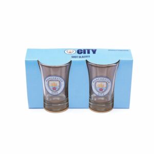 Manchester City FC 2 Pack Shot Glasses