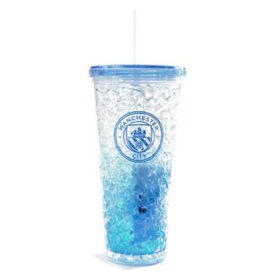 Manchester City FC Freezer Cup with Straw