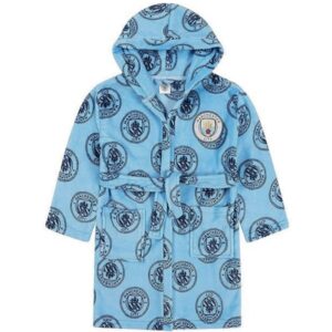 Manchester City FC Kids Hooded Robe 5 - 6 Years