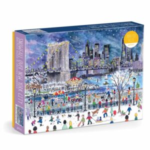 Michael Storrings Snowfall Over New York City 1000 Piece Jigsaw