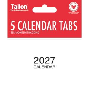 Mini Calendar Tabs 5 Pack 2027