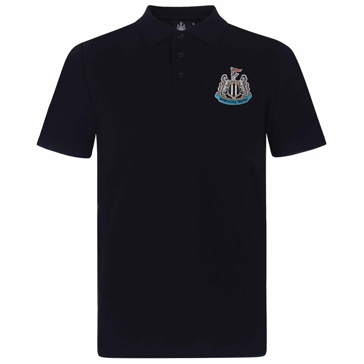Newcastle United FC Adult Black Polo Shirt Small