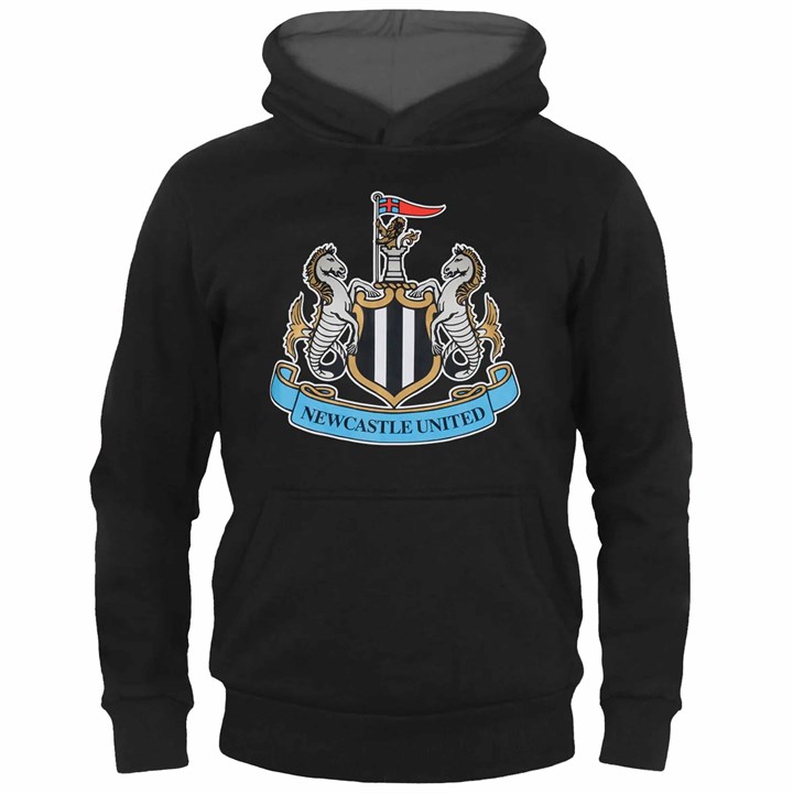 Newcastle United FC Kids Black Hoodie 10 - 11 Years