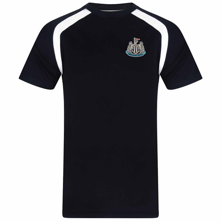 Newcastle United FC Kids Black T-Shirt 6 - 7 Years