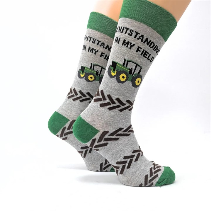 Outstanding In My Field Socks - Size 7 - 11