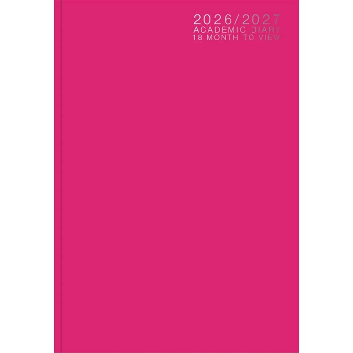 Pink Classic Academic Week To View A5 Diary 2026 - 2027