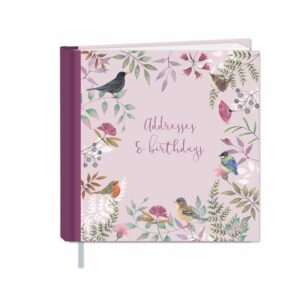 Pink Vintage Garden Address & Birthday Book