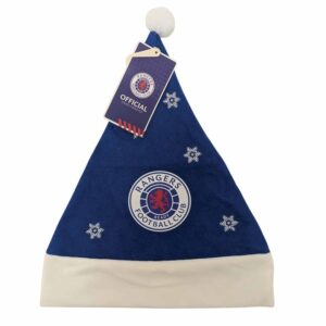 Rangers FC Snowflake Santa Hat