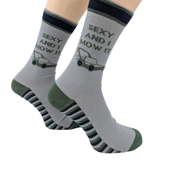 Sexy and I Mow It Socks - Size 7 - 11