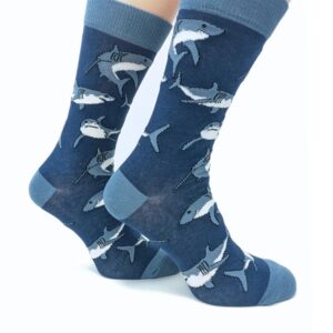 Shark Pattern Socks - Size 7 - 11