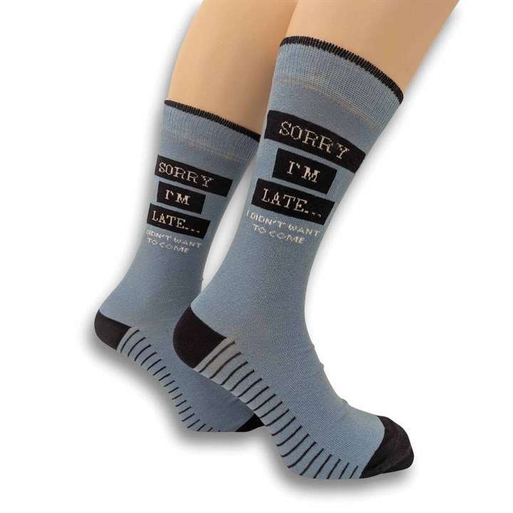 Sorry I'm Late Socks - Size 7 - 11