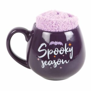 Spooky Season Ceramic Mug and Socks Set